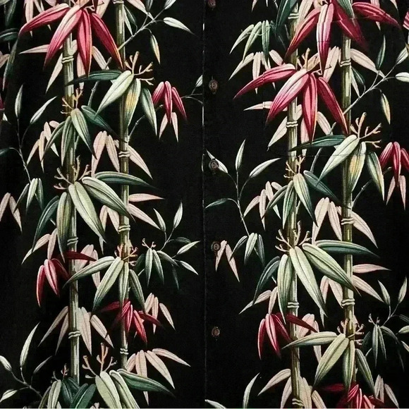 Newt At The Royal Vintage Men’s Bamboo Trees Button Down Shirt-Extra Lar… - Picture 4 of 5